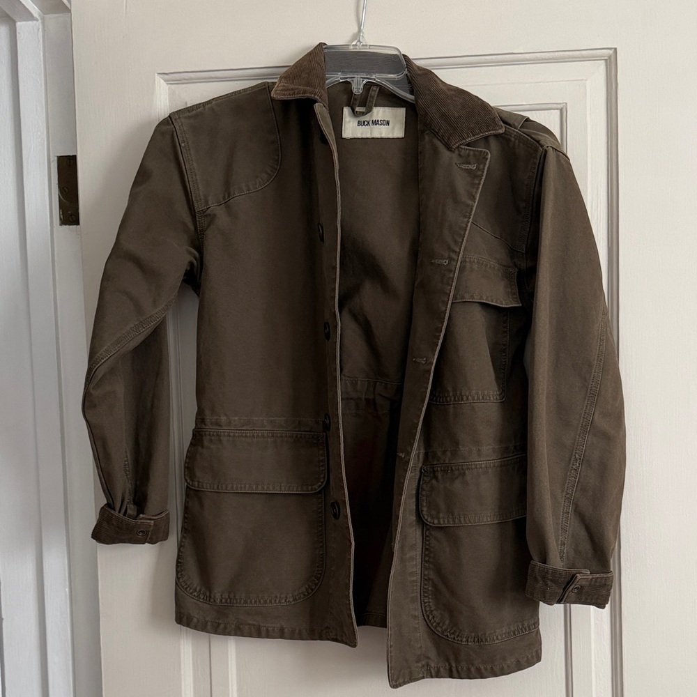 Buck Mason Olive-Brown Cotton Field Jacket